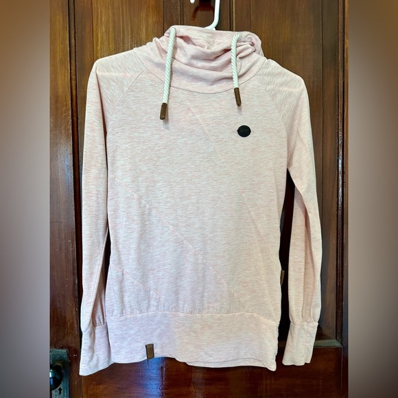 Naketano Mandy Pink Cowl Neck Hoodie - Picture 1 of 8